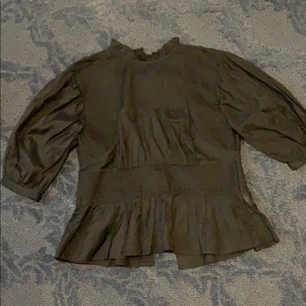 Something Navy Peplum top